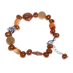 Freshwater pearl (and gemstone) bracelets